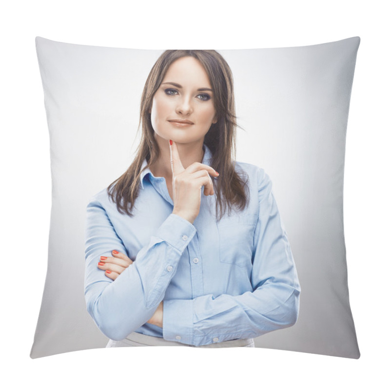 Personality  Beautiful Business Woman. Pillow Covers