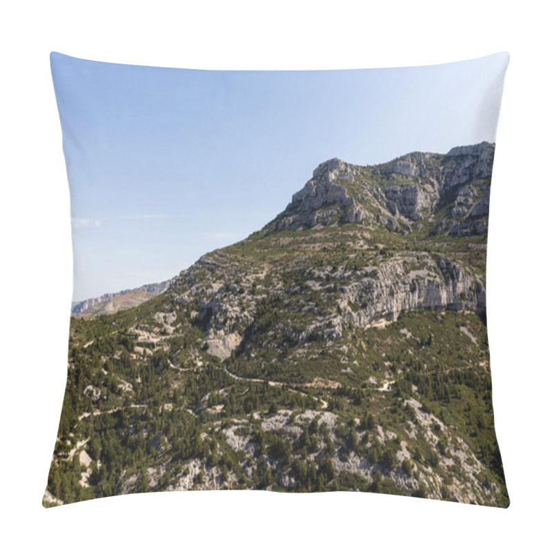 Personality  Majestic Rocky Mountains And Green Vegetation In Provence, France Pillow Covers