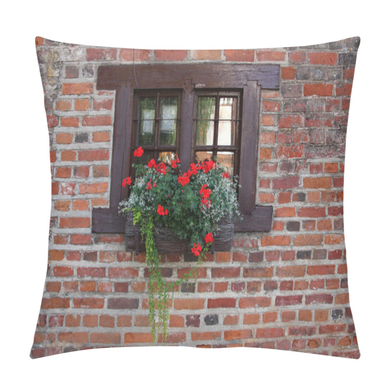 Personality  Small Window Of Old Medieval House. Pillow Covers