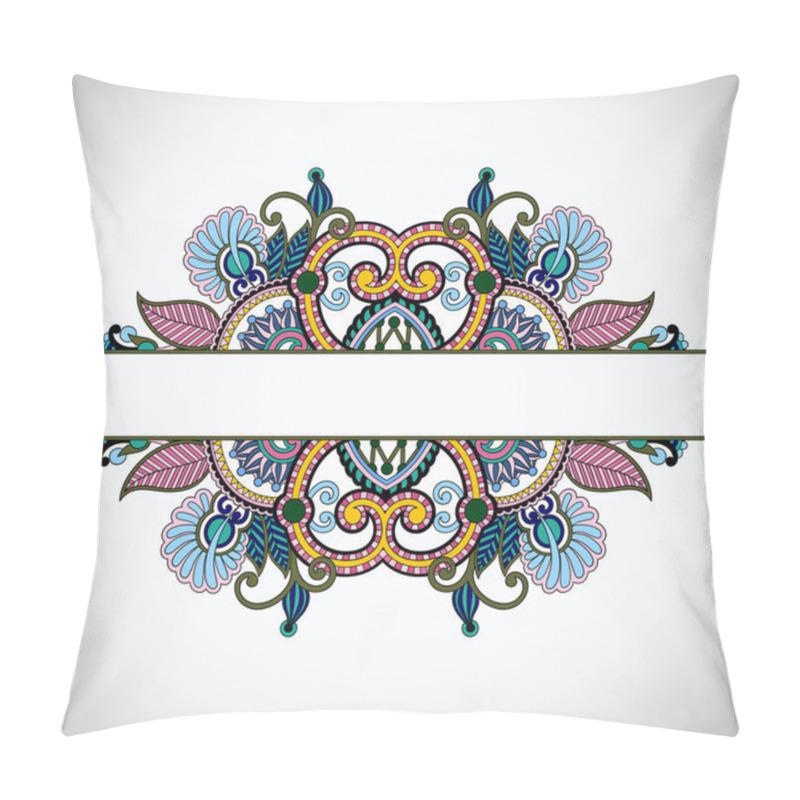 Personality  Original Hand Draw Line Art Ornate Flower Design. Pillow Covers