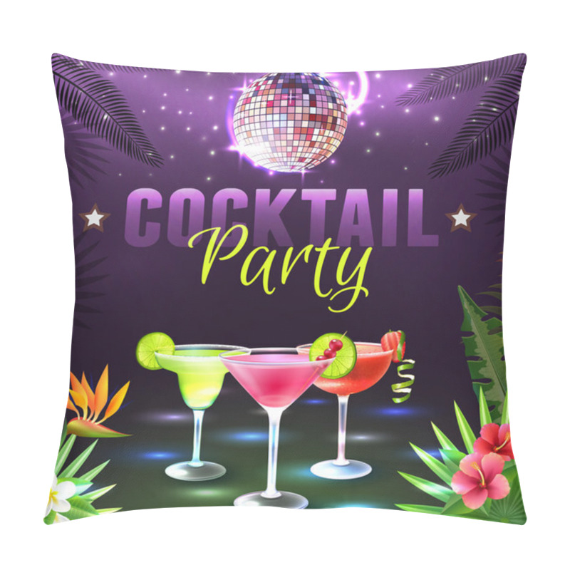 Personality  Cocktail Party Poster Pillow Covers