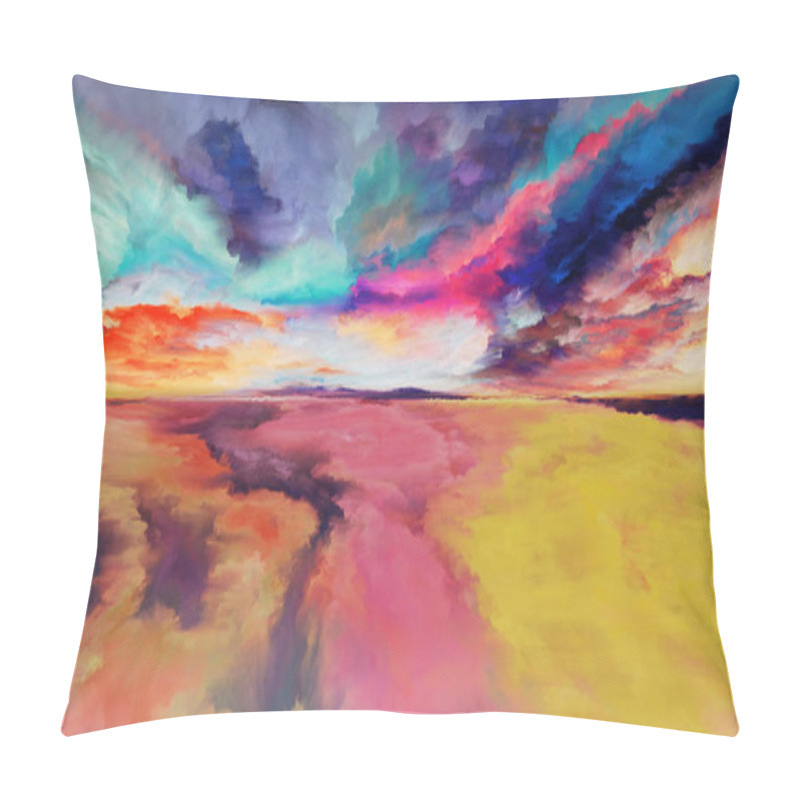 Personality  Lights Of Abstract Landscape Pillow Covers