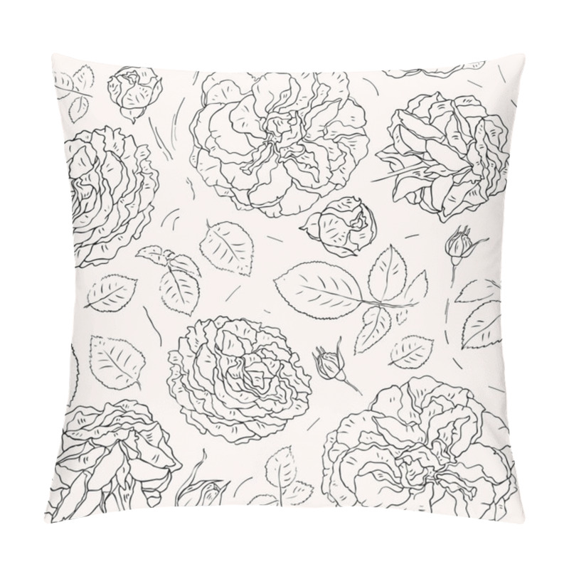 Personality  Flowers Background. Seamless Pattern Pillow Covers