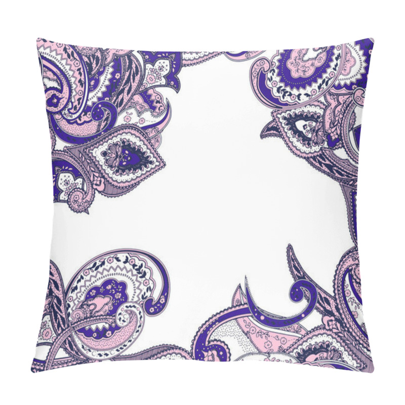 Personality  Fashion Print For Clothes. Seamless Ethnic Paisley Pattern. Pillow Covers