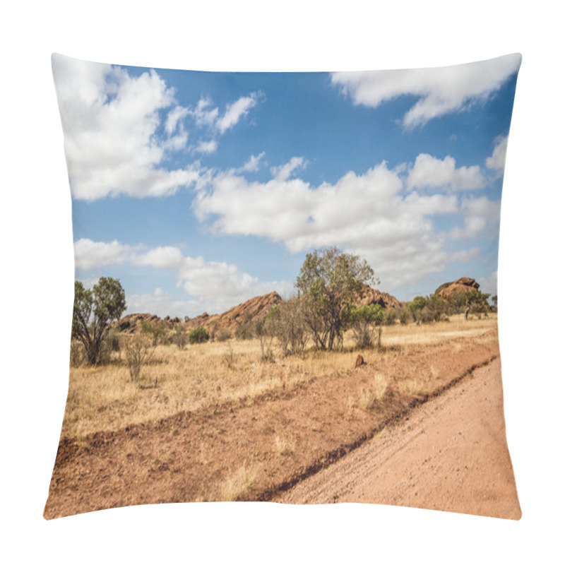 Personality  African Landscape With Dramatic Clouds In Kenya Pillow Covers