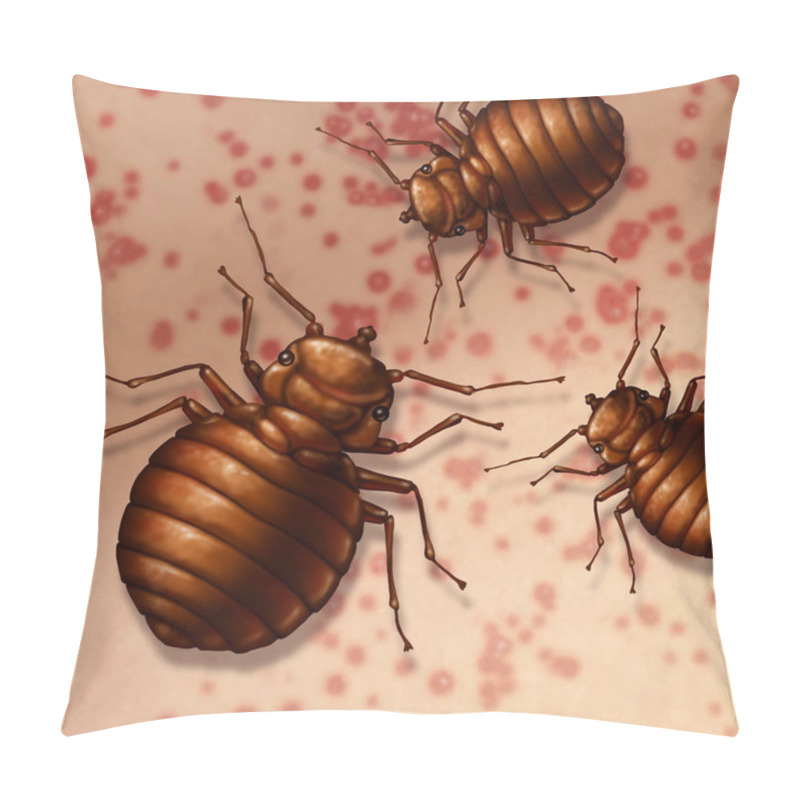 Personality  Bed Bug On Skin Pillow Covers