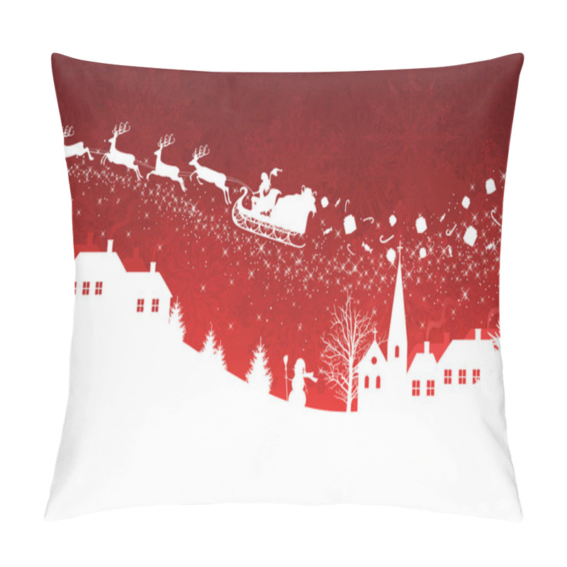 Personality  Red Christmas Background. Pillow Covers