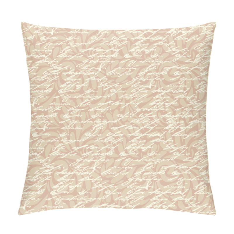 Personality  Abstract Seamless Hand Write Pattern With Floral Ornament Pillow Covers