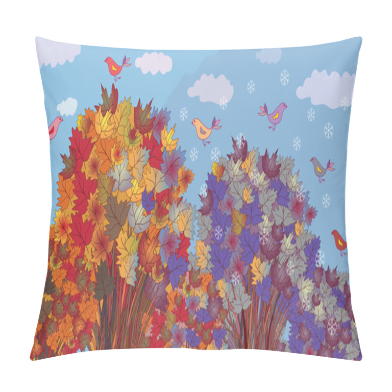 Personality  Autumn Becomes Winter Pillow Covers