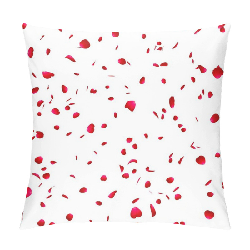 Personality  Petals Of Roses On The Isolated Background Pillow Covers