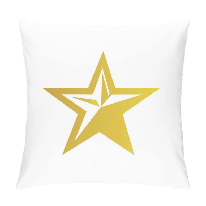 Personality  Modern Abstract Star Icon Design On A Minimal White Background Vector Illustration Pillow Covers