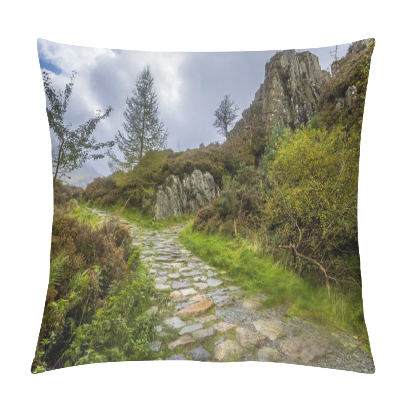 Personality  Stunning Landscape Snowdonia National Park, North Wales. Pillow Covers