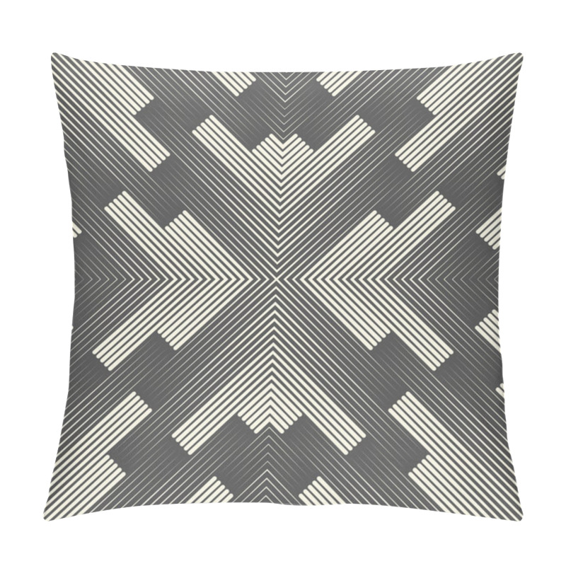 Personality  Seamless Line Background. Vector Plaid Pattern Pillow Covers