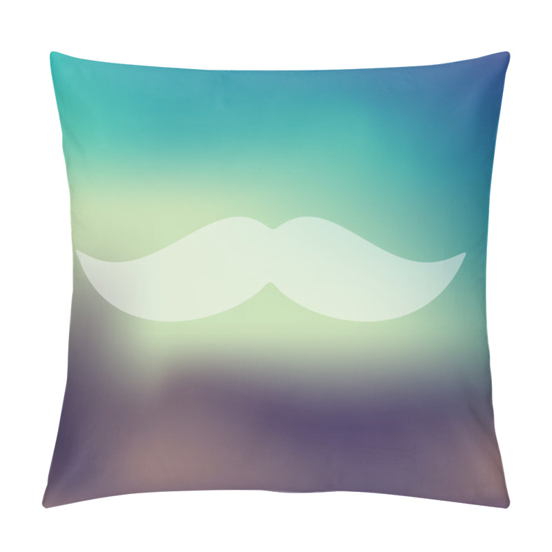 Personality  Mustache Icon Pillow Covers