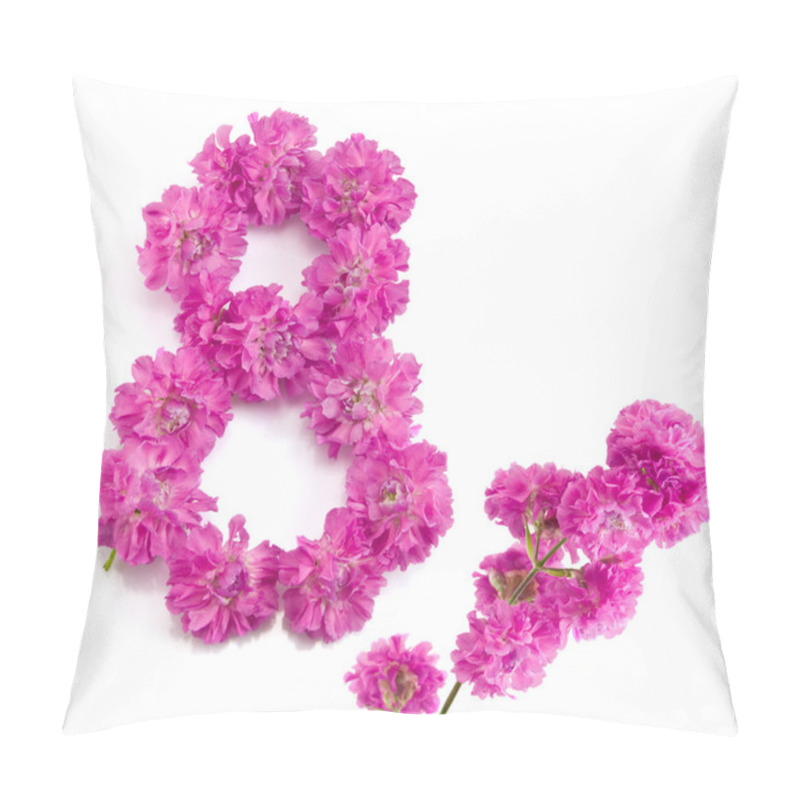 Personality  The Number Eight From Flowers Pillow Covers