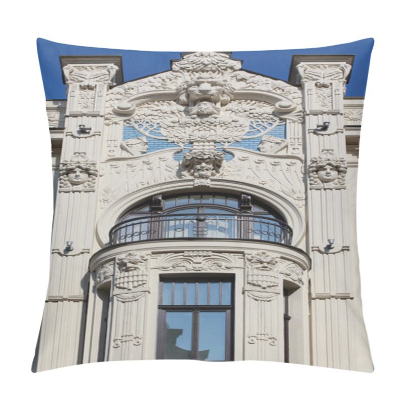 Personality  Detail Of Art Nouveau Or Jugenstil Building Pillow Covers