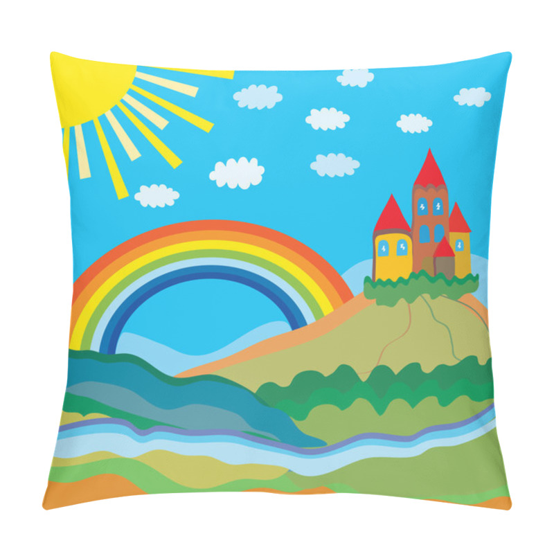 Personality  Funny Cartoon Background Pillow Covers