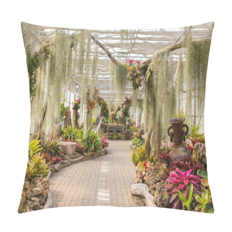 Personality  Greenhouse In Queen Sirikit Botanical Garden, Chiang Mai Province, Thailand. Pillow Covers