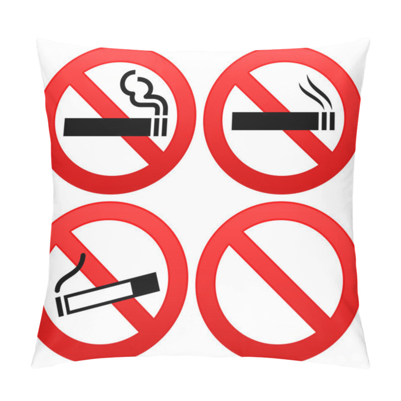 Personality  No Smoking Sign Pillow Covers