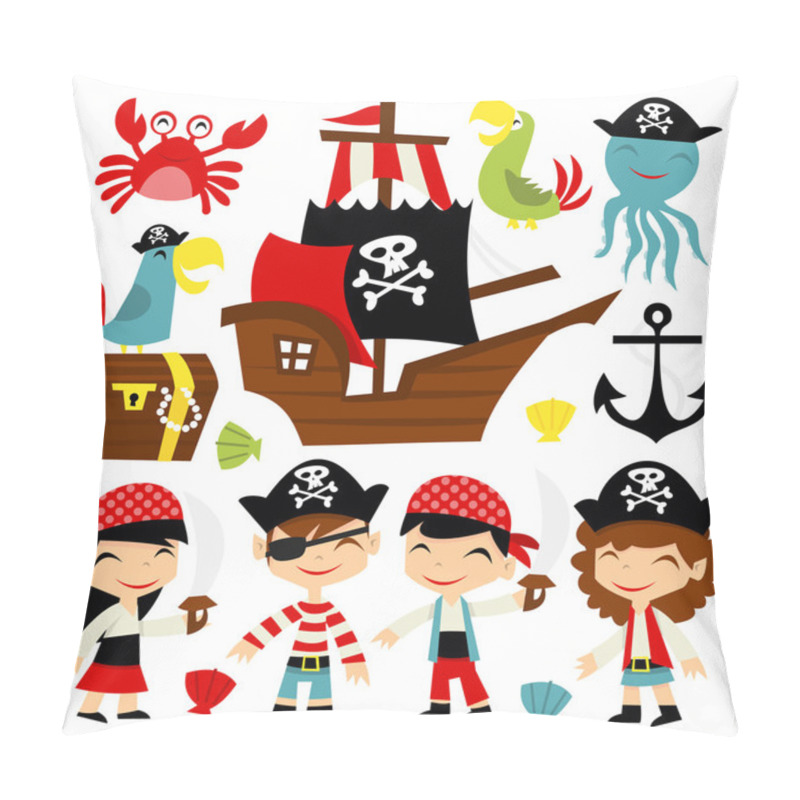 Personality  Retro Pirate Adventure Set Pillow Covers