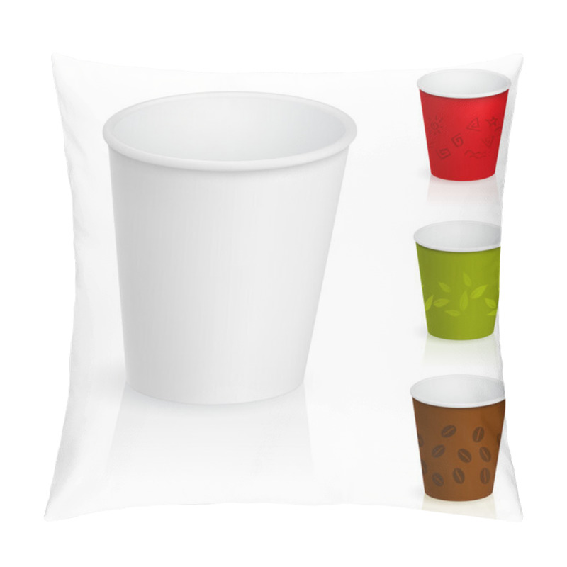 Personality  Empty Cardboard Coffee Cups Pillow Covers