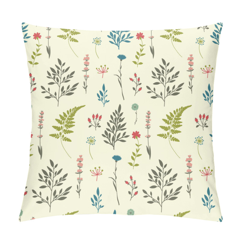 Personality  Seamless Pattern With Flowers Pillow Covers