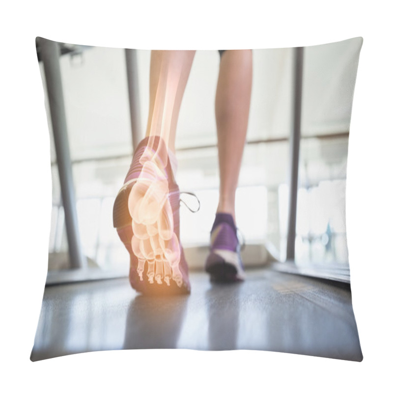 Personality  Highlighted Foot Bones Of Jogging Woman Pillow Covers