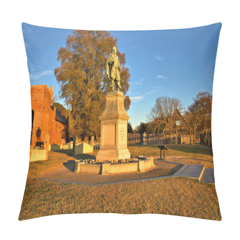 Personality  Captain John Smith Played An Important Role In The Establishment Of The Colony At Jamestown, Virginia, The First Permanent English Settlement In America In The Early 17th Century. Pillow Covers