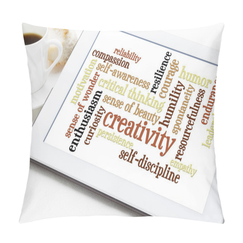 Personality  Personal Qualities Word Cloud Pillow Covers