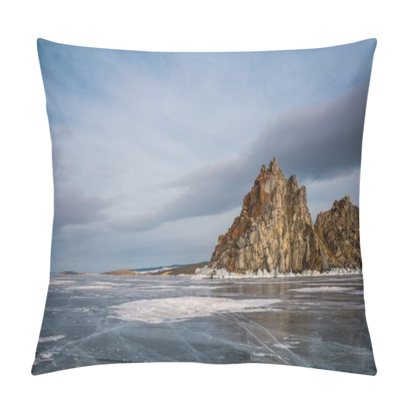 Personality  Frozen River In Winter Pillow Covers