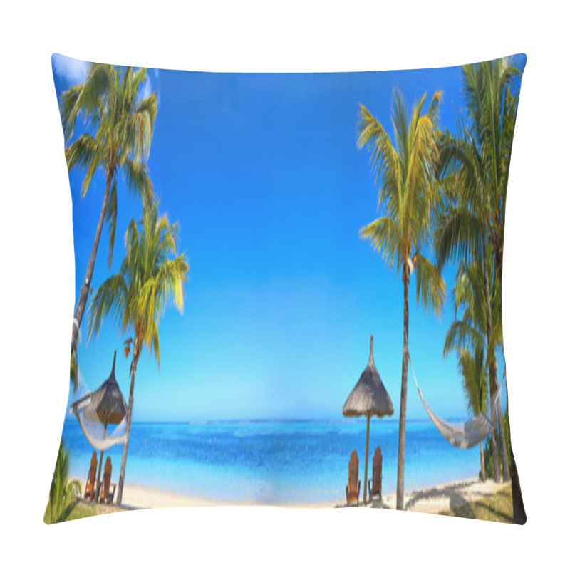 Personality  Tropical Beach Panorama Pillow Covers