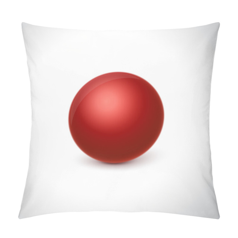 Personality  Glossy Red Sphere Pillow Covers