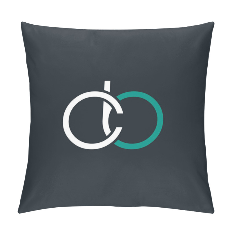 Personality  round digit letter Cb pillow covers