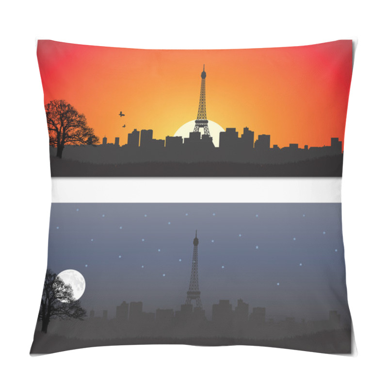 Personality  Cityscape Of Paris Pillow Covers