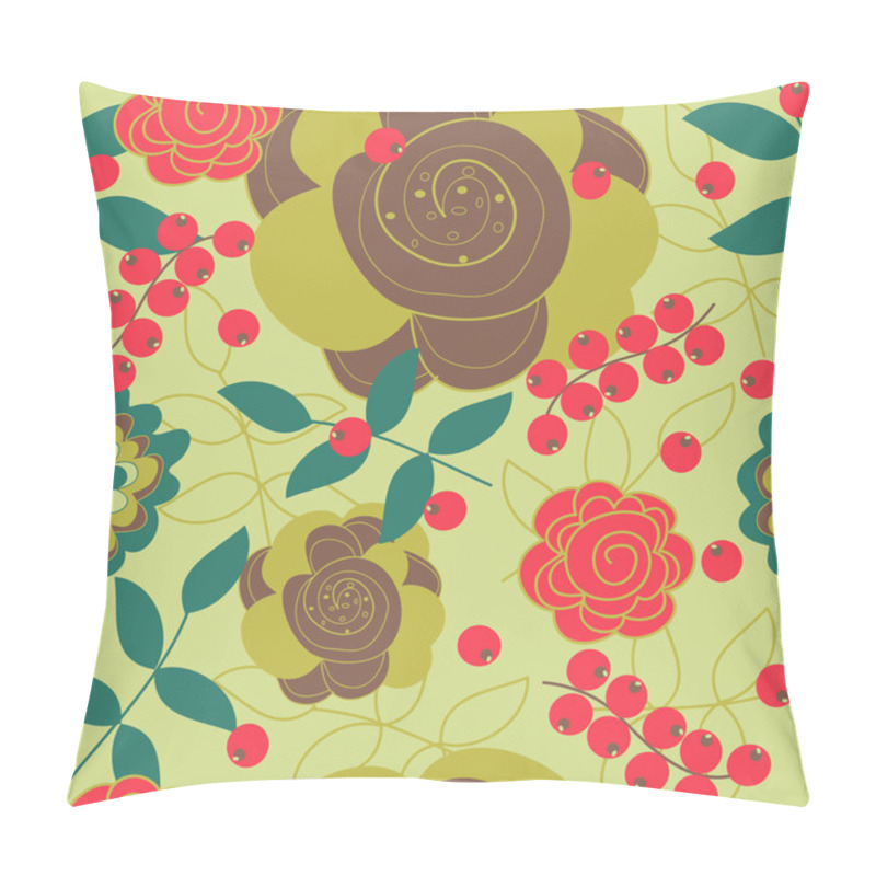 Personality  Vector Seamless Flower Background Pillow Covers