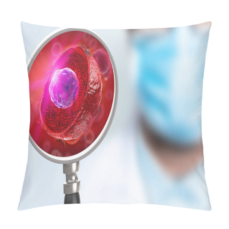 Personality  Professional Scientist Examines Stem Cells Pillow Covers