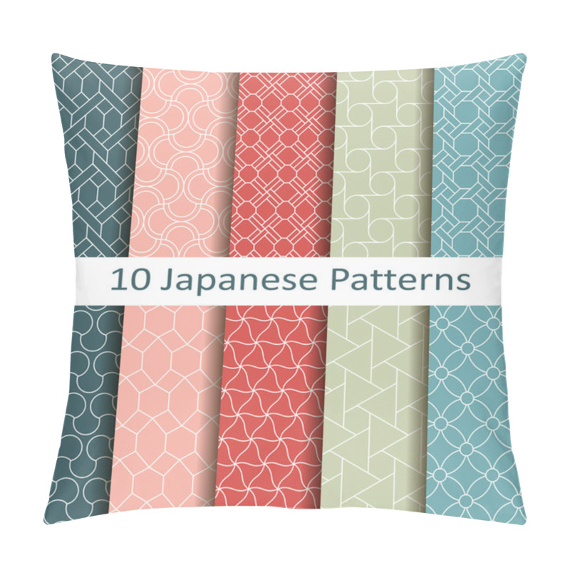 Personality  Set Of Ten Japanese Patterns Pillow Covers