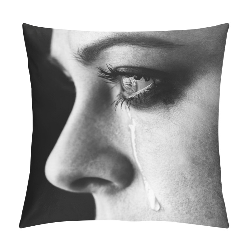 Personality  Beauty Girl Cry Pillow Covers