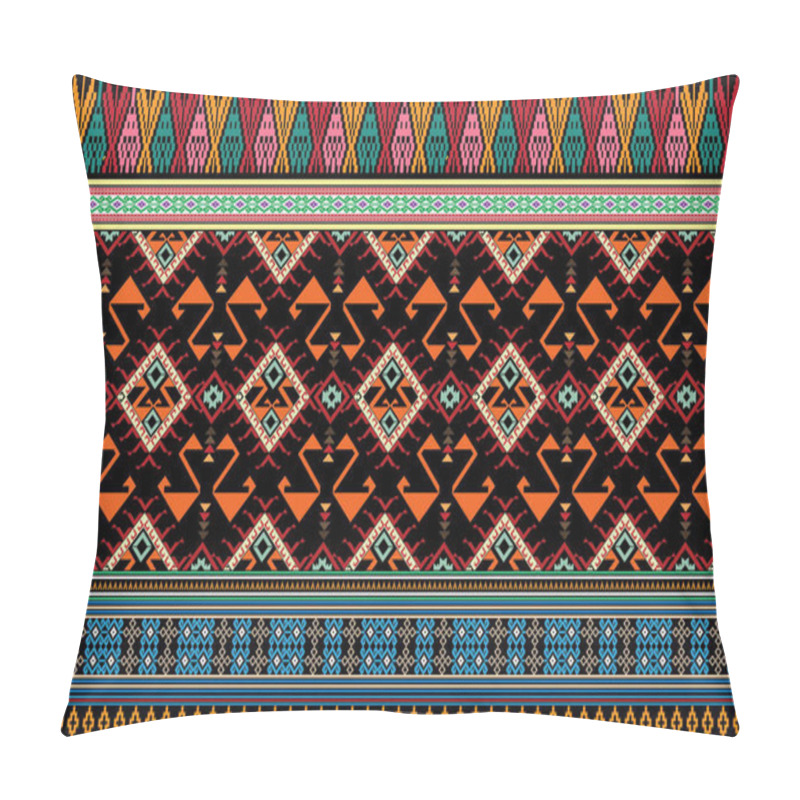 Personality  Tribal Aztec Print Template For Fabric And Paper. Seamless Pattern In Boho Chic Style. Abstract Background With Ethnic Ornament. Aztec Pattern. Summer Fashion. Pillow Covers