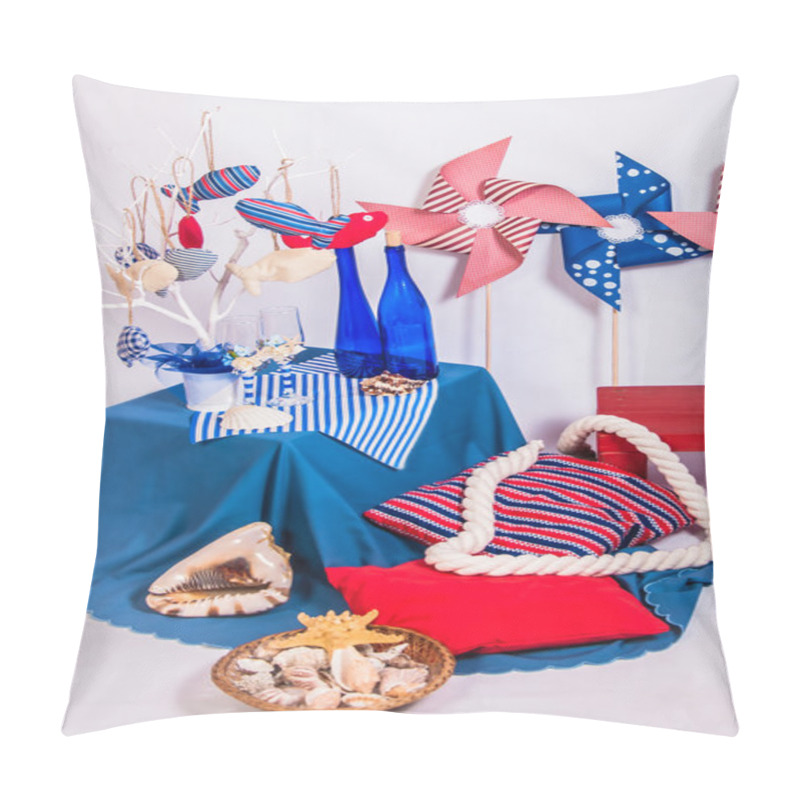 Personality  Decoration On The Marine Theme With Seashells Pillow Covers