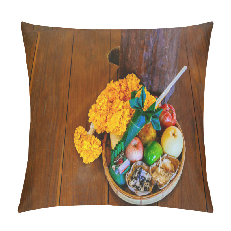 Personality  Food Offerings For The Gods Thai Culture Pillow Covers