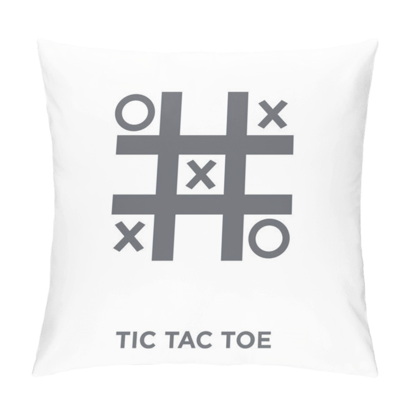 Personality  Tic Tac Toe Icon. Tic Tac Toe Design Concept From Entertainment Collection. Simple Element Vector Illustration On White Background. Pillow Covers