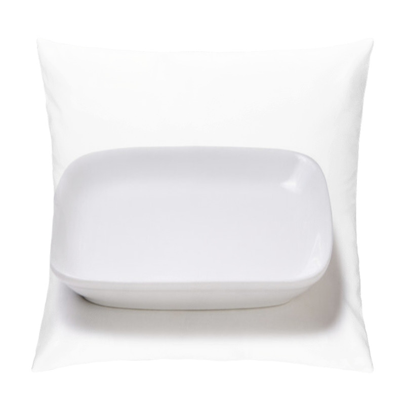 Personality  White Empty Plate Of Earthenware Pillow Covers