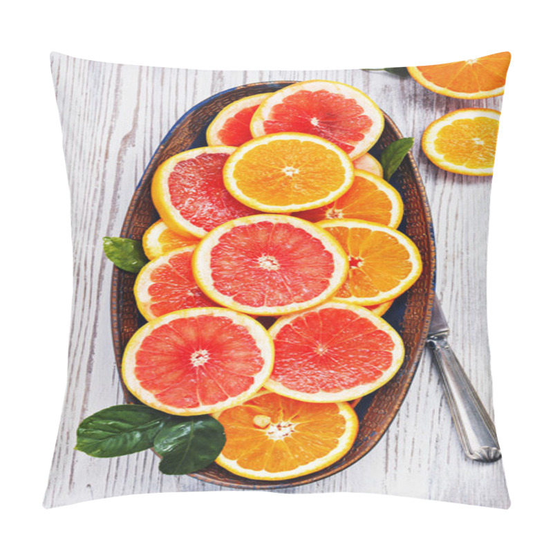 Personality  Variety  Sliced Citrus Fruits.  Pillow Covers