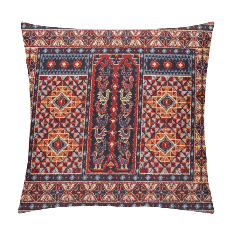 Personality  Romanian Folk Seamless Pattern Ornaments. Romanian Traditional Embroidery. Ethnic Texture Design. Traditional Carpet Design. Carpet Ornaments. Rustic Carpet Design Pillow Covers