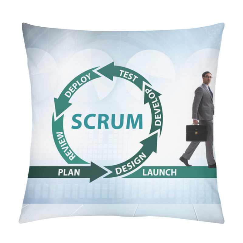 Personality  The Businessman In Agile Methods Concept Pillow Covers