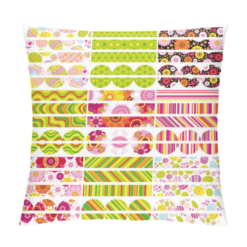 Personality  Easter Set Of Border, Design Elements. Pillow Covers