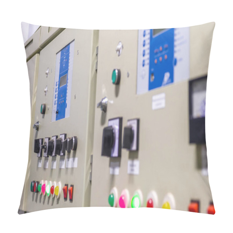 Personality  Relay Compartment Of The Automatic Control System With A Switching Panel. Pillow Covers