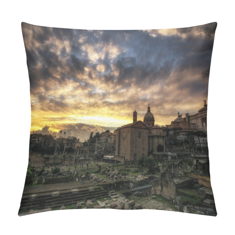 Personality  Roman Forum At Sunset Pillow Covers