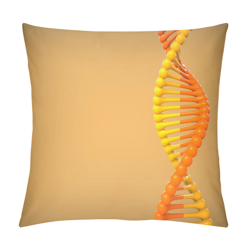 Personality  Abstract Background With DNA Icon. 3d Rendering. Pillow Covers